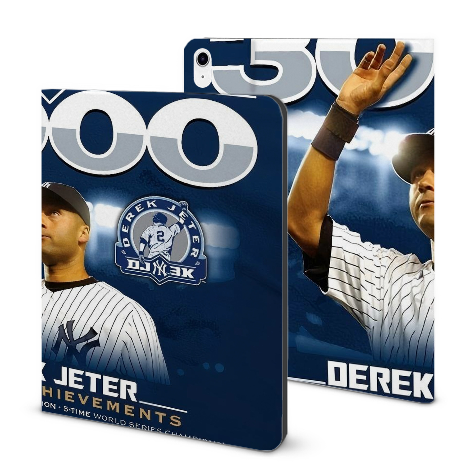 Derek Jeter 24 IPad Case Without Pencil Slot – Book-Style Cover With PU Leather & TPU – Slim, Durable, Scratch-Resistant, Full Protection & Easy Access